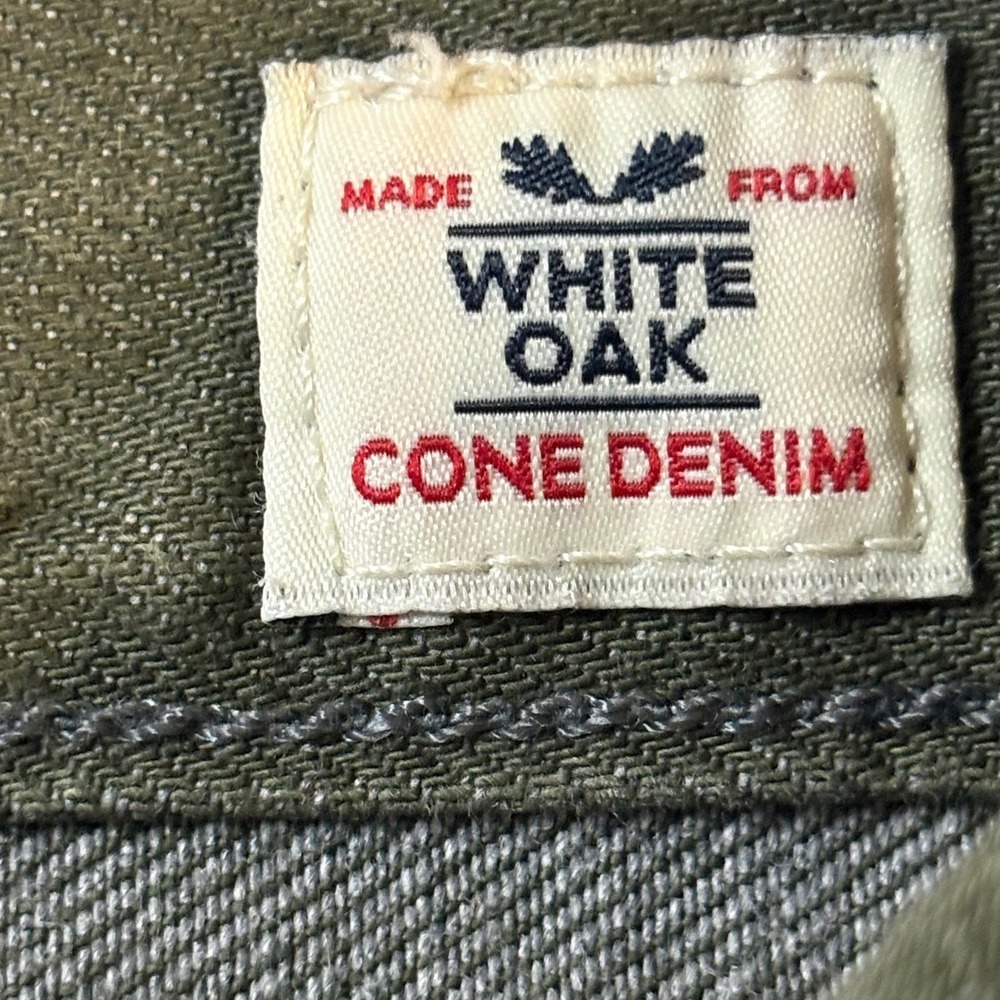 Levi's 501 White Oak Cone Denim Jeans 34x30 (tag)Olive Green Mens Button Fly - Picture 4 of 12